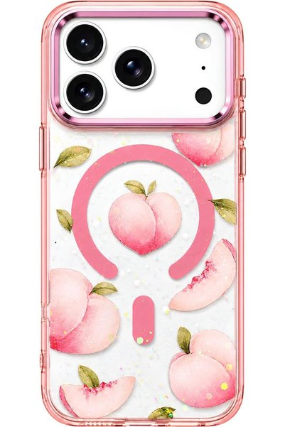 OEM Θήκη Τούτι-Φρούτι Μάγκσεϊφ για Apple iPhone 16 Pro Max /ροδακινί/