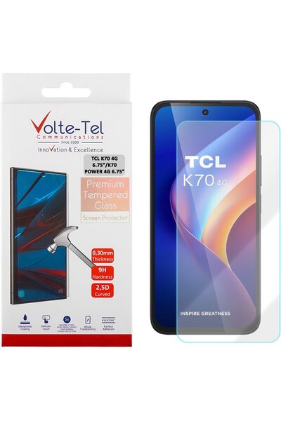 Volte-Tel Σκληρυμένο Γυαλί Tcl K70 4G 6.75 ιντσών/K70 Power 4G 6.75 ιντσών 9H...