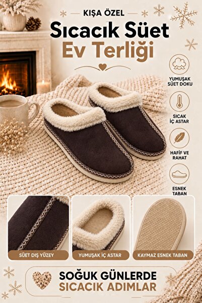 AlbiShoes Γυναικείες παντόφλες με γούνινη λωρίδα, ορθοπεδική μαλακή σόλα, κομ...
