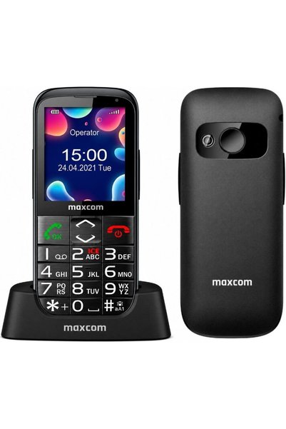 MAXCOM 4G 2.2 1300mAh με βάση φόρτισης, Μεγάλα κουμπιά, Ραδιόφωνο, Φακός Blue...