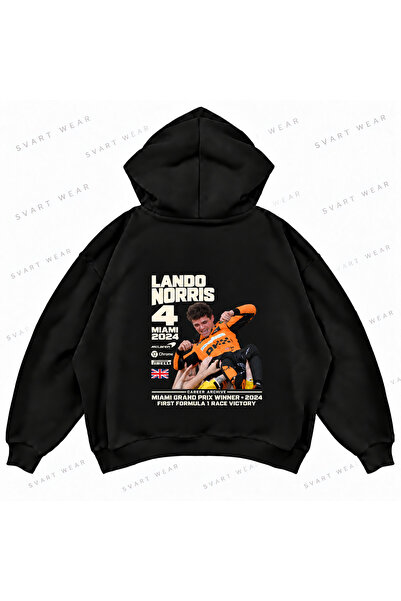 SVART WEAR Lando Norris F1 Front and Back Printed Oversize Boxy Hoodie