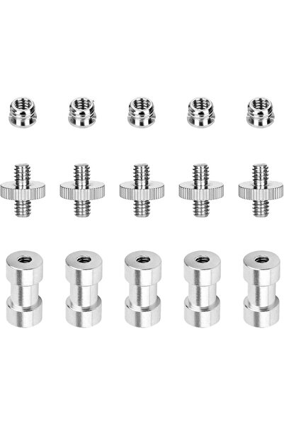 eWINNER 1/4" to 3/8" Converter Tripod Screw Adapter Flash Light Stand Connect...