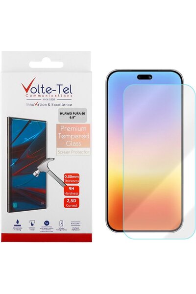 Volte-Tel Σκληρυμένο Γυαλί Huawei Pura 90 6.8 ιντσών 9H 0.30 χιλιοστά 2.5D Πλ...