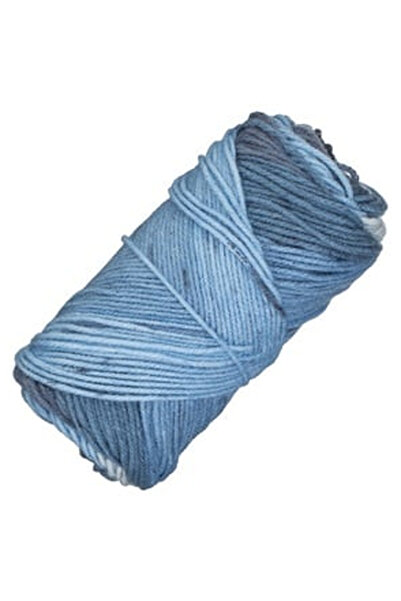 OEM Bicolor Acrylic Knitting Yarn Ciel Blue 100g