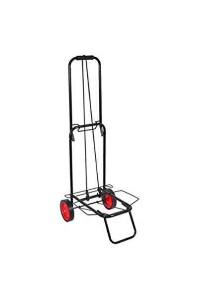 OEM Carucior Negru cu Curele Transport Marfa 35x45x100cm