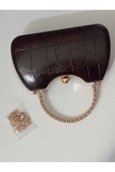 Şarra Gossi Bitter Brown Evening Dress Evening Bag Graduation Wedding