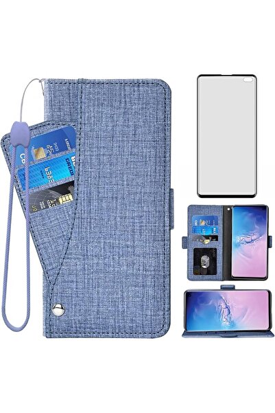 GENERAL Asuwish Compatible with Samsung Galaxy S10 Plus Wallet Case Tempered ...