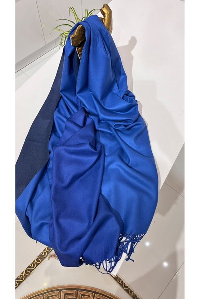 EB SCARF Șal și eșarfă din lână de cașmir, cu efect degrade și cu două fețe