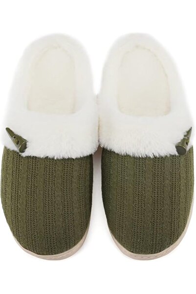 GENERAL NineCiFun Women's Slip on Fuzzy Slippers Memory Foam House Slippers O...
