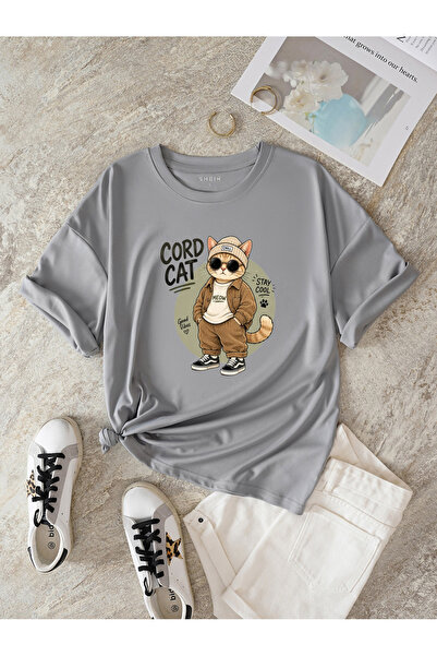 Let's Wear Cat Printed T-shirt