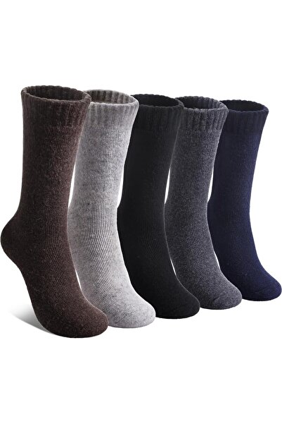 GENERAL LINEMIN Wool Socks for Women Winter Warm Hiking Thick Warm Cozy Boot ...