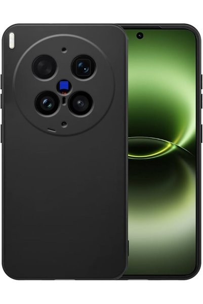 GENERAL غطاء حماية متوافق مع هاتف Vivo X200 FE، مصنوع من السيليكون مع بطانة م...