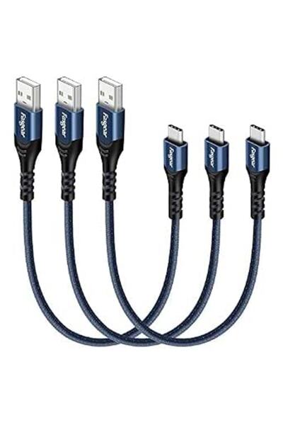 Fasgear Short USB C Cable, 3 Pack 1ft/30cm USB Type C 2.0 Cable Fast Charging...