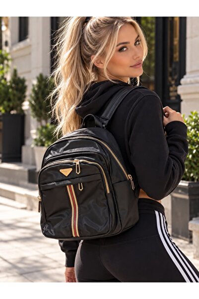 Woman's Fashion Μαύρο Σακίδιο πλάτης