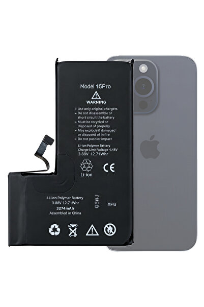 Tradebit Baterie Acumulator pentru Apple iPhone 15 Pro A3102 A2848 3275mAh Di...