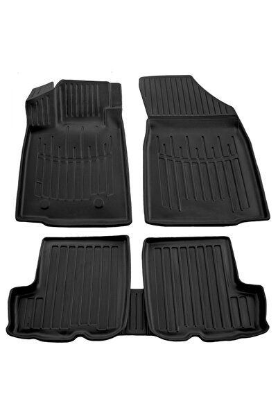 Umbrella Set covorase auto din cauciuc 105917, negru, pentru Dacia Sandero St...