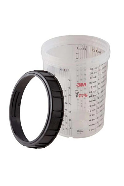 3M Pahar gradat pentru mixare cu manson PPS 16023, volum 850 ml, din plastic