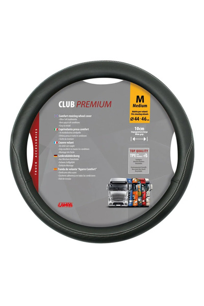 Lampa Husa pentru volan de camion Club LAM98846, din piele ecologica, diametr...