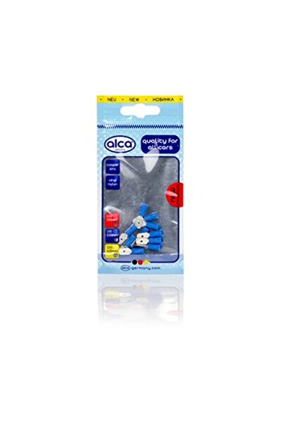 ALCA Set 10 papuci electrici auto 640560, izolat, albastru, tip tata, 6.35 mm