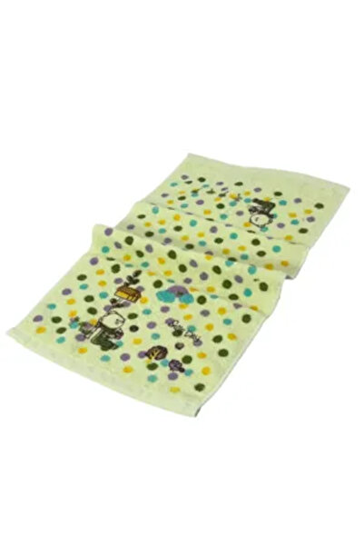 Generic Brand Prosop Copii 25x50 cm din Bumbac – Ursuleț și Buline Colorate, ...