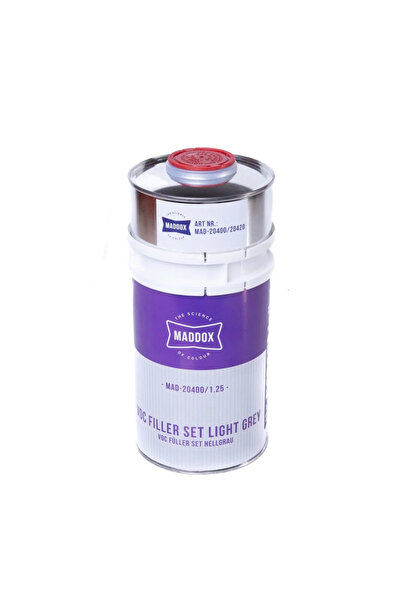 Maddox Filler auto VOC 4:1 MAD-20400/1.25, gri deschis, volum 1.25 litri
