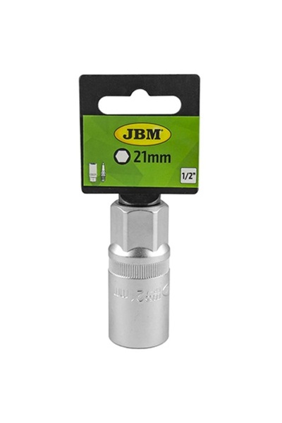JBM Cheie tubulara pentru bujii 28522, prindere patrat 1/2 inch, marime 21 mm