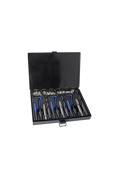 JBM Set 32 scule pentru reparatii filete mari 91236, otel inoxidabil