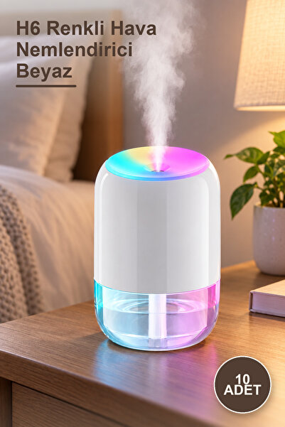 Yenilig 10 pieces h6 colorful air humidifier white