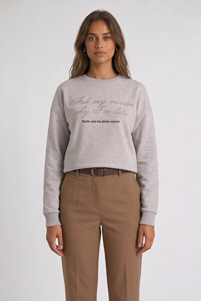 Fashion Friends Stoned Gray Women's Sweatshirt 26K0225K1
