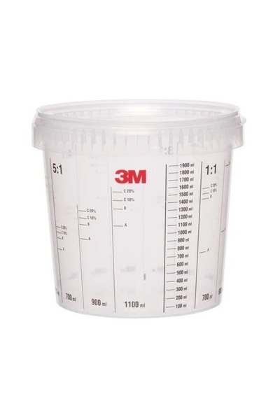 3M Pahar gradat pentru mixare vopsea 50404, volum 1550 ml, fara capac