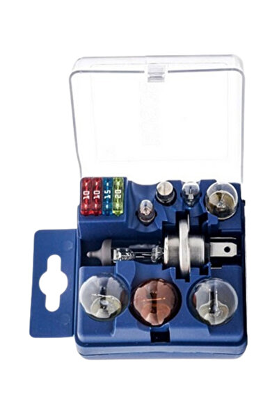 QWP Set becuri rezerva auto, H4, P21W, PY21W, P1/5W, R5W, W5W, 3 sigurante