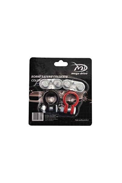 Mega Drive Set 2 borne pentru baterie auto 43692, din zinc, 66G, colorate