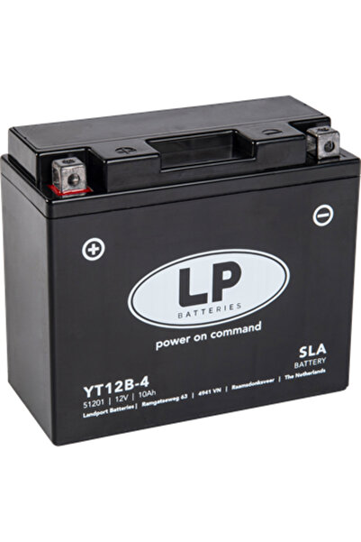 Landport Baterie moto AGM YT12B-4, 12 V, 10 Ah, 175 A, sigilat, cu acid