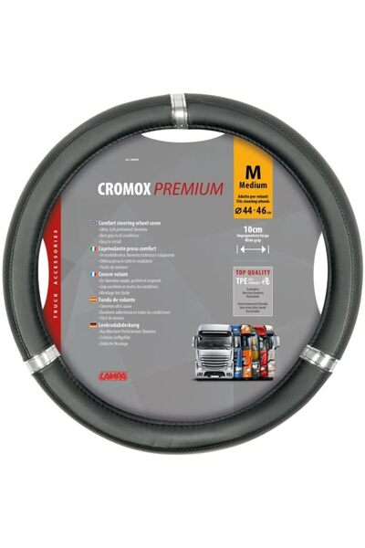 Lampa Husa volan camion Cromox M Premium 98898, din piele artificiala, perforata