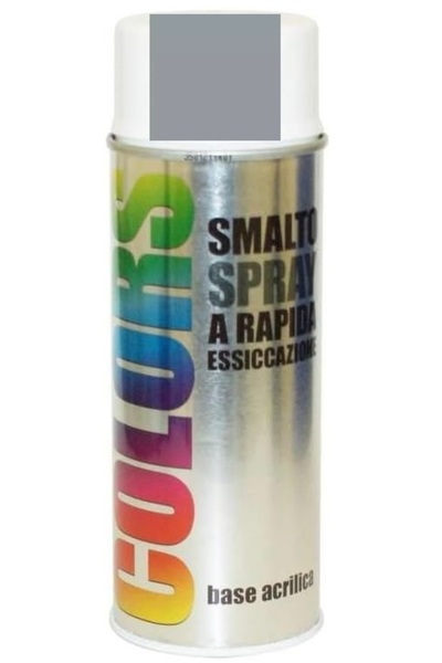 Colors Spray vopsea retus auto 408884 RAL 9006 lucios, culoare argintiu, 400 ml