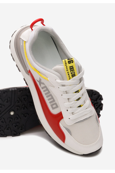 B T Shoes Sneakers barbati Damon albi