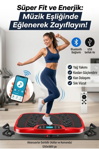 Titreşimli Zayıflama Aleti - Bluetoothlu Göbek Basen Sıkılaşma Cihazı - Egzersiz Spor Aleti