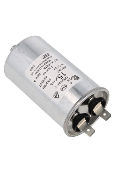 Whirlpool Condensator de pornire motor 15 mF, 475 V, radial, 79mm, temperatur...