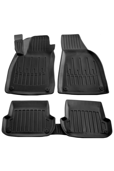Umbrella Set covorase auto din cauciuc 105886, negru, pentru Audi A4 (B6), 20...