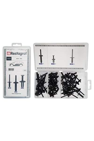 RESTAGRAF Set 70 nituri auto din plastic 70159, plastic, negru, pentru BMW, MINI