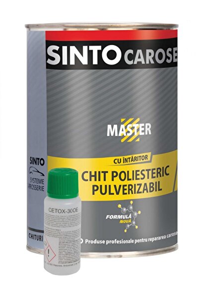 SINTO Chit pulverizabil poliesteric bicomponent MASTER 11149, 1.2 kg, gri