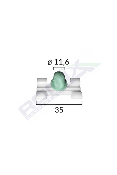 ROMİX Set 10 elemente fixare bandouri laterale C60356-RMX, pentru BMW 3 E46