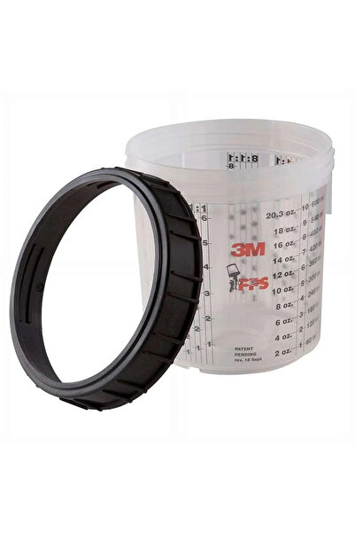 3M Set 2 pahare gradate pentru mixare cu manson PPS 16001, volum 650 ml, din ...