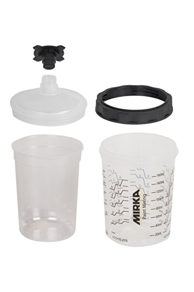 MİRKA Set 50 de cupe pentru vopsea 9190170180MRK, 180 ml, capac filler 125 mi...
