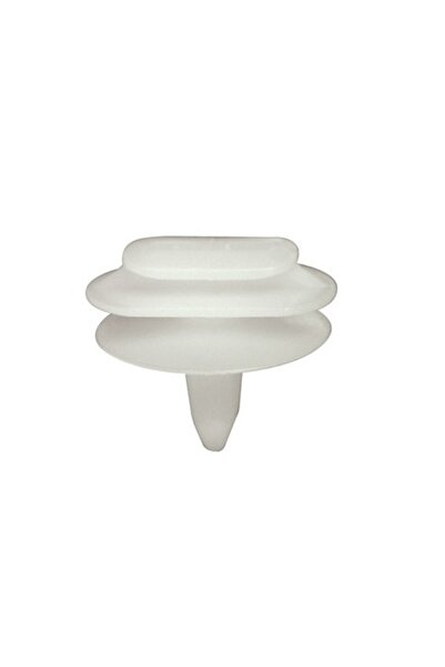 RESTAGRAF Set 10 agrafe auto A10077, 6.2 x 12.2 mm, plastic, alb, pentru band...