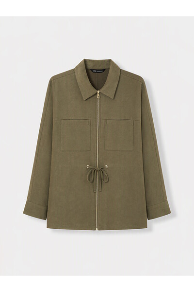 LC Waikiki سترة نسائية فضفاضة وواسعة من TWO MT SHOP KALİTESİ LCW Modest Khaki