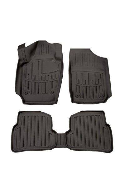 Umbrella Set covorase auto din cauciuc TPE 114128, negru, pentru Volkswagen P...