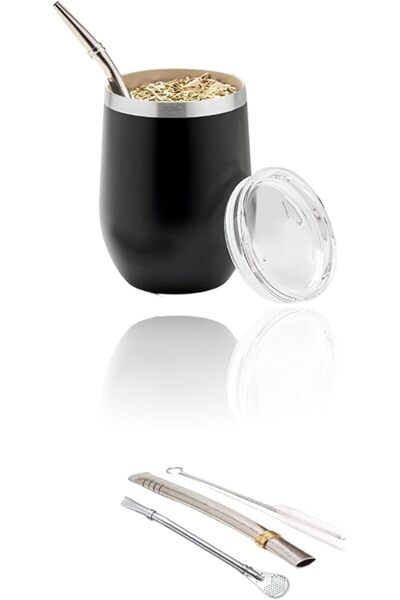 Sweet seven Premium Double Walled Stainless Steel Yerba Mate Set with Cup and...