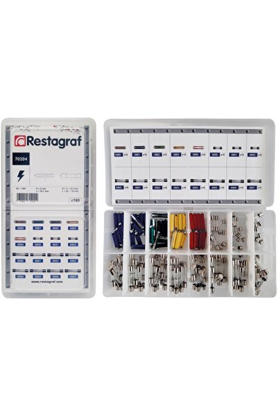 RESTAGRAF Set 160 sigurante auto rotunde A70204, 1A - 30A