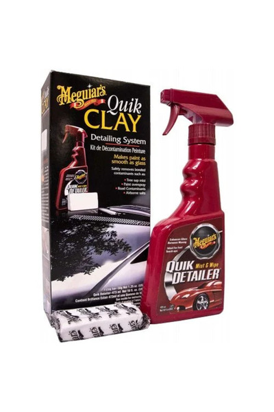 Meguiars Kit decontaminare vopsea auto Quick Clay Starter Kit G1116EUMG, argi...
